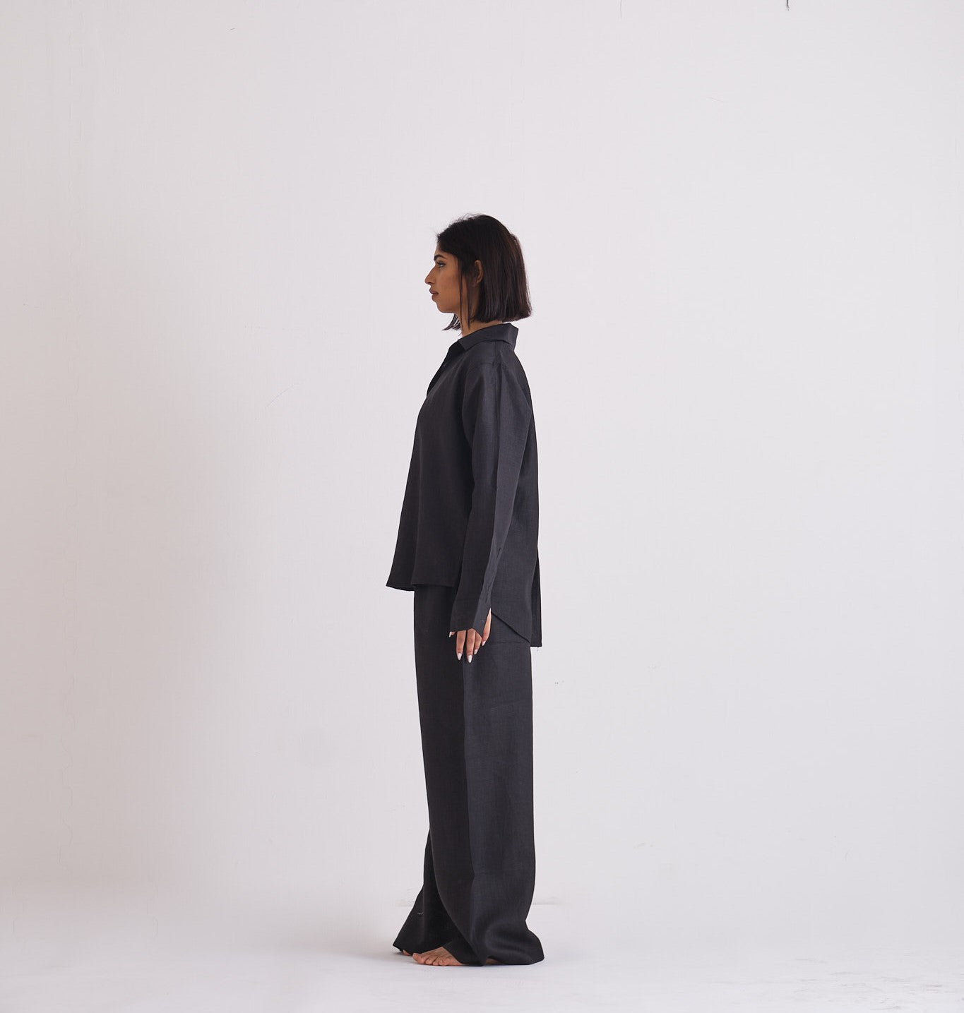 ALIA MEHDAR BLACK LONGSLEEVE كم طويل باللون الأسود