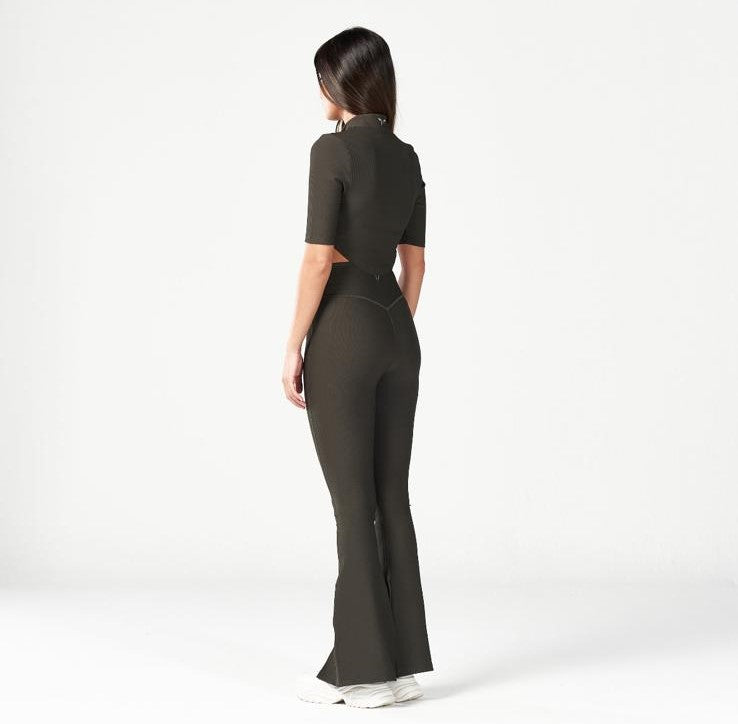 SQUATWOLF RIB KICK FLARE KHAKI