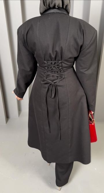 WIDE SHOULDER SET بدلة جاكيت مخصر