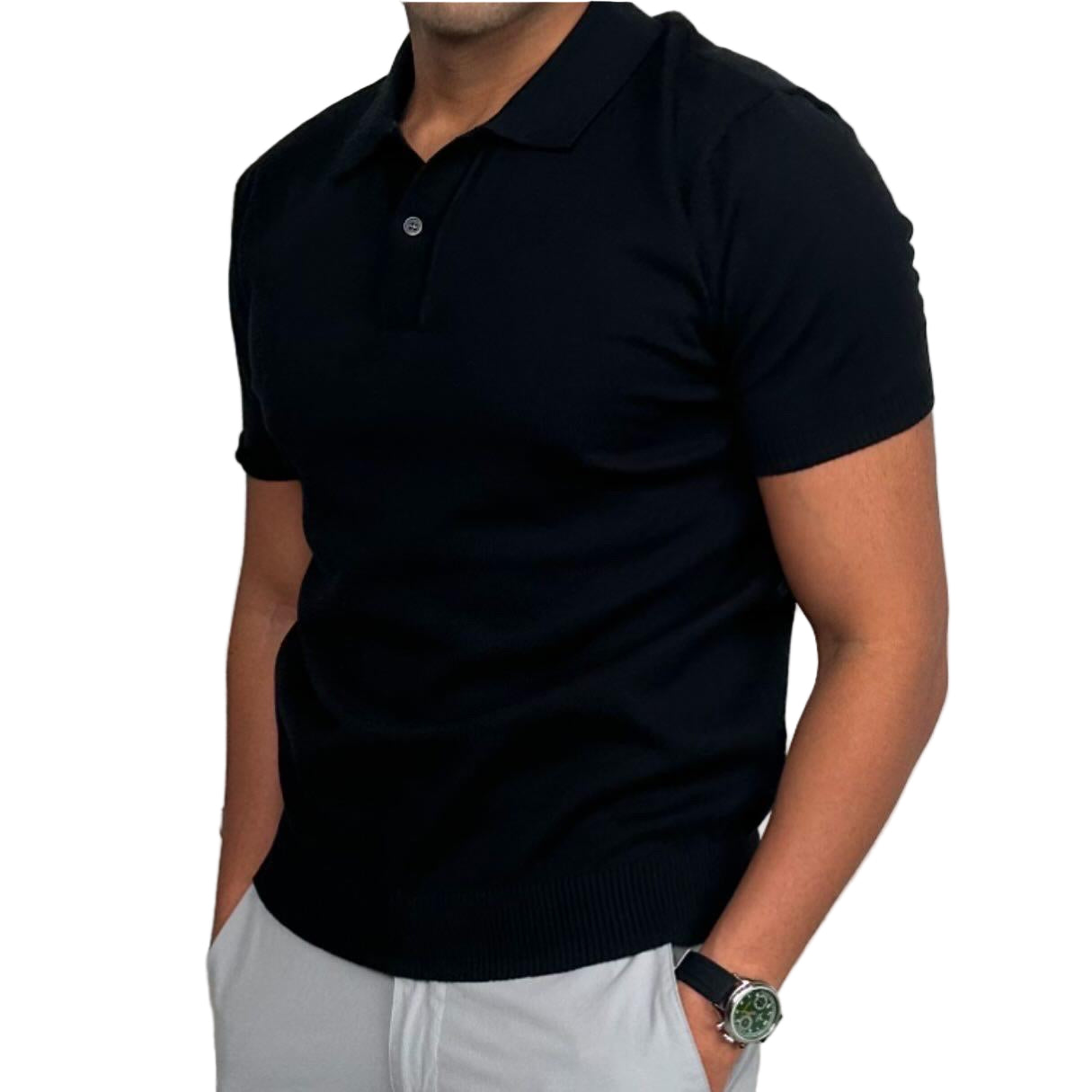 POLO T-SHIRT BLACK
