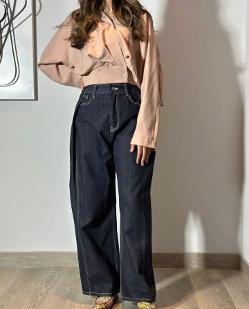 KUTS PINK AND JEANS توب بينك مع الجينز