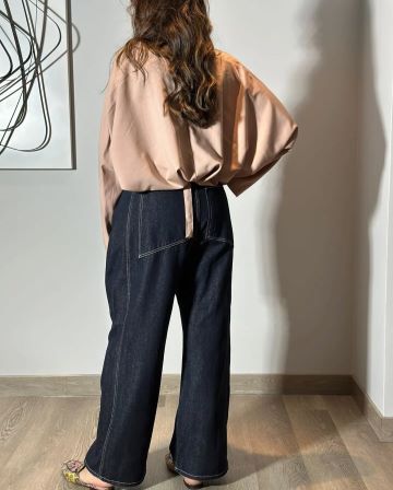 KUTS PINK AND JEANS توب بينك مع الجينز