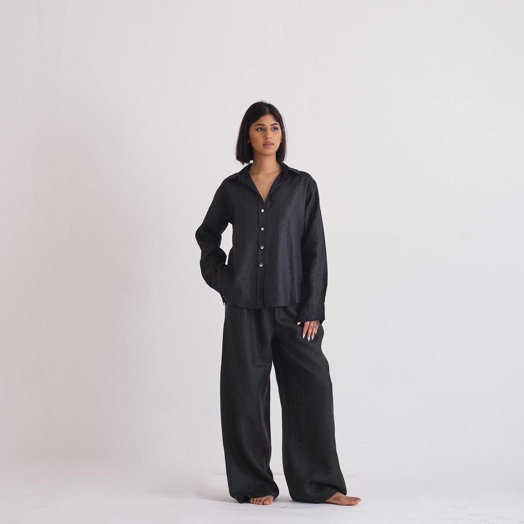 ALIA MEHDAR BLACK LONGSLEEVE كم طويل باللون الأسود