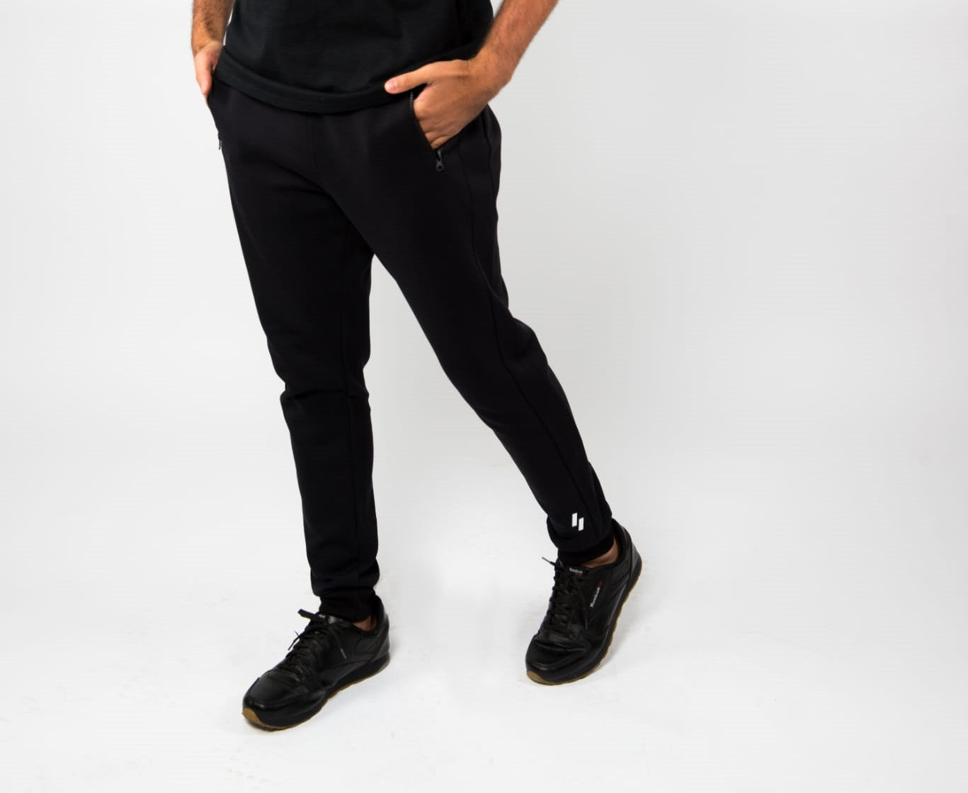 GALMOUNT MEN BLACK SWEATPANTS بنطال رياضي أسود للرجال