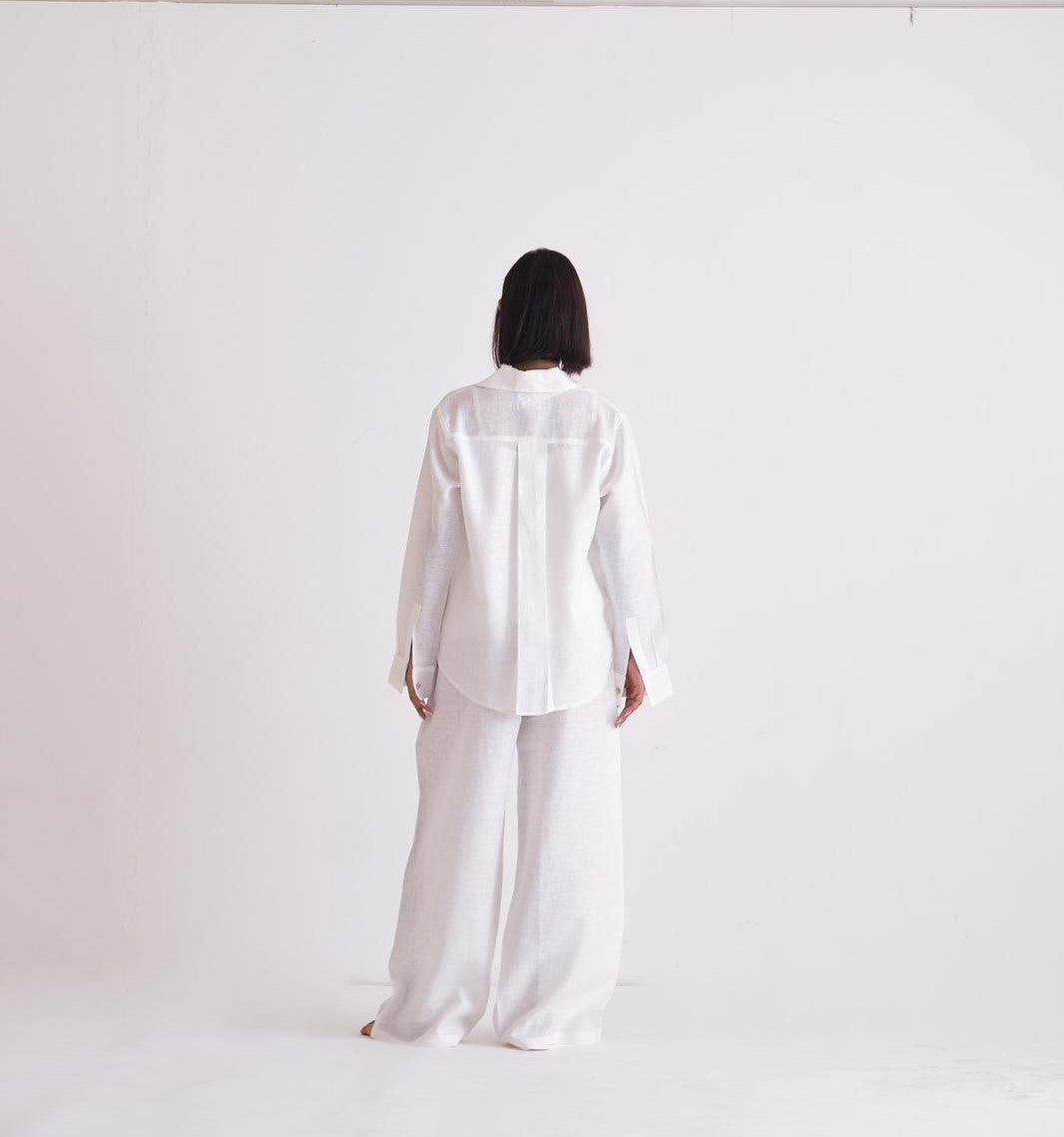 ALIA MEHDAR WHITE LONGSLEEVE كم طويل أبيض