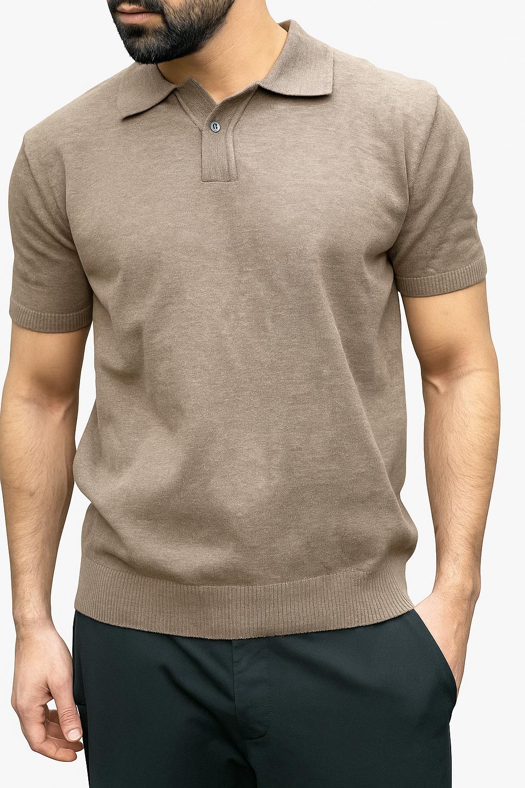 POLO T-SHIRT BROWN