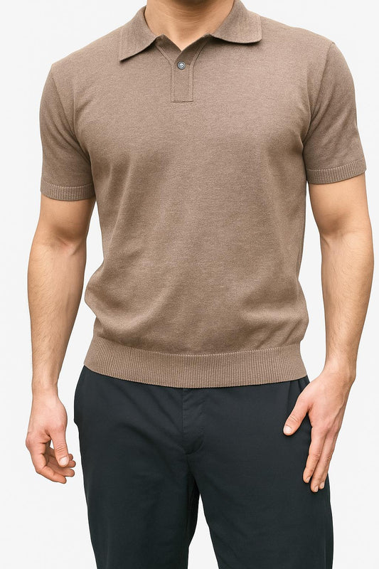 POLO T-SHIRT BROWN