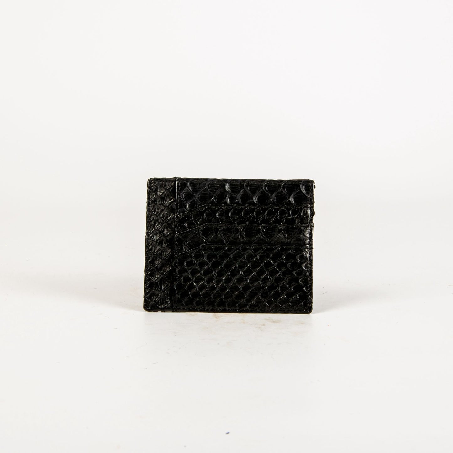 PYTHON LEATHER WALLET BLACK