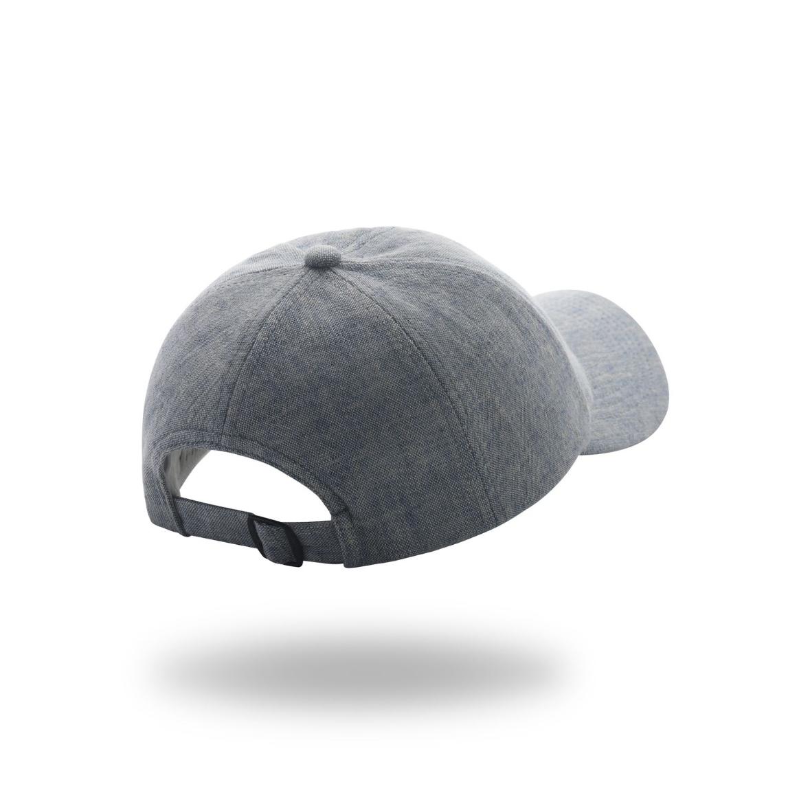 MELANGE BLUE LINEN CAP