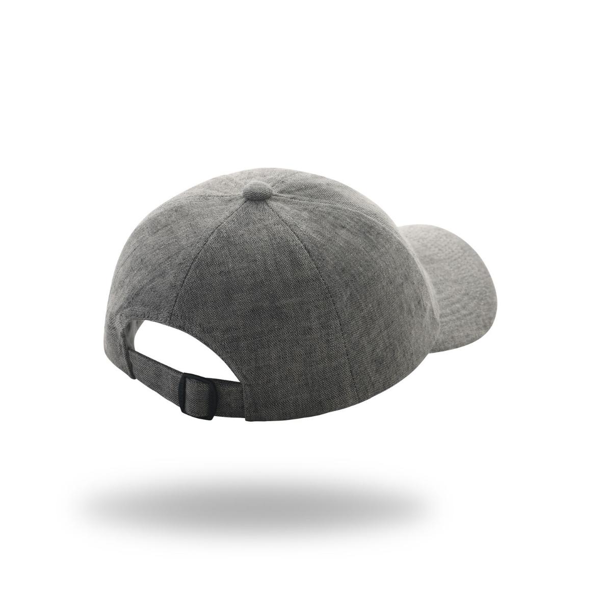 DARK GREY LINEN CAP