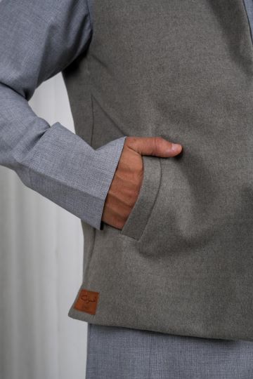 HABOOB VEST DF GREY X BEIGE