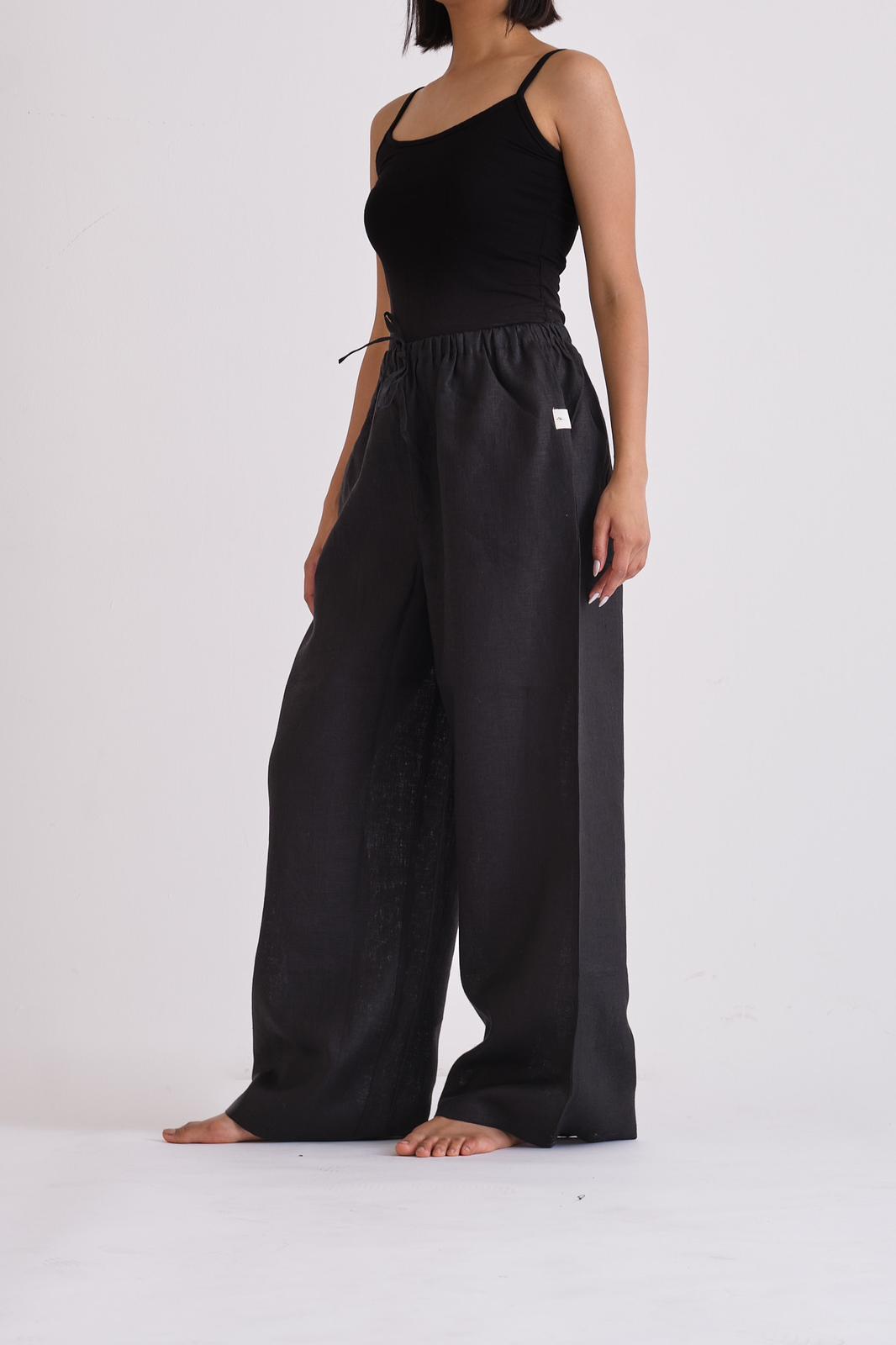 ALIA MEHDAR LINEN PANTS WOMEN بنطلون كتان بيج
