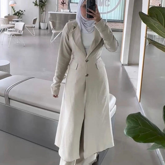 REEMSLINE TIGER JACKET BEIGE SET بدلة تايقر