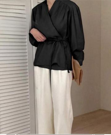 BELLA ELEGANT LS كم طويل أنيق