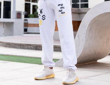 SPEND WELL SWEATPANTS WHITE