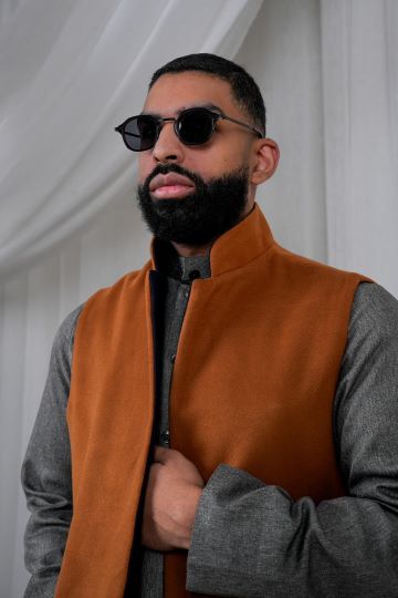 HABOOB VEST NAVY BLUE X BRONZE