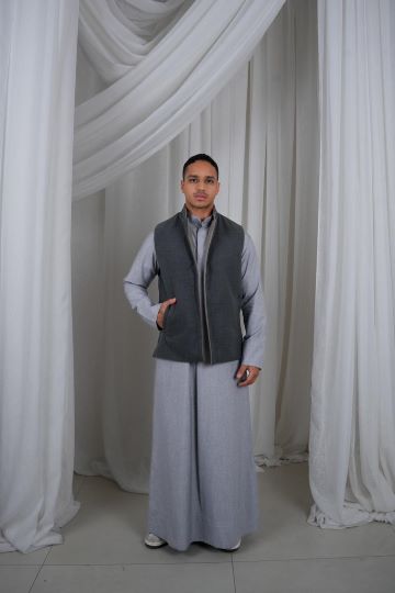 HABOOB VEST DF GREY X BEIGE