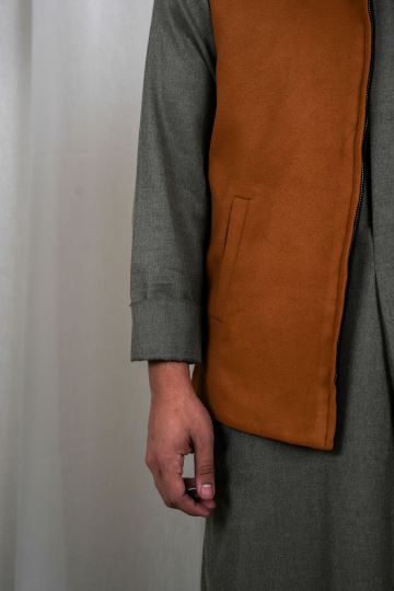 HABOOB VEST NAVY BLUE X BRONZE