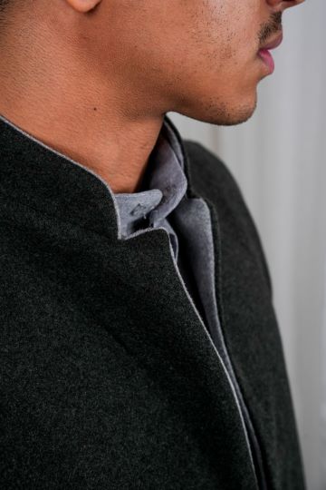 HABOOB VEST DARK GREEN X GRAY