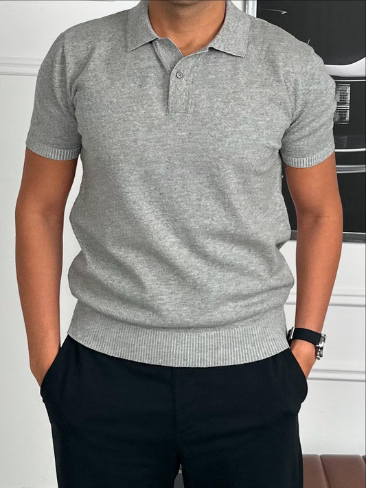 POLO T-SHIRT LIGHT GREY