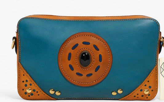 LEATHER BAG TURQUOISE