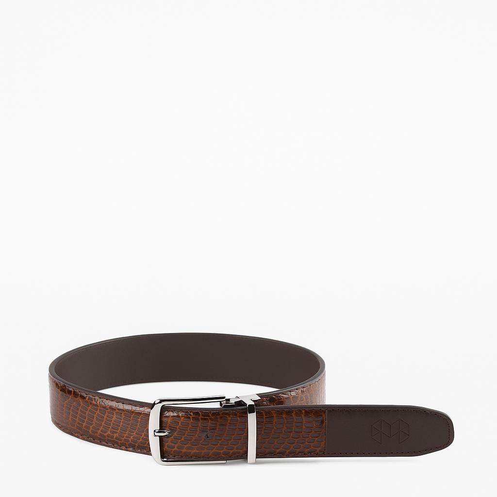 SNAKE LEATHER BELT
