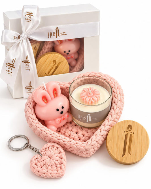 CROCHET GIFT BOX WITH BUNNY