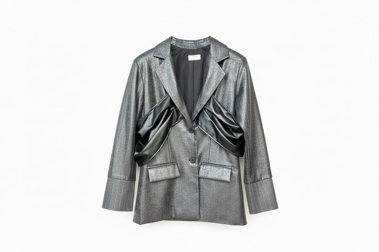 Merge leather blazer