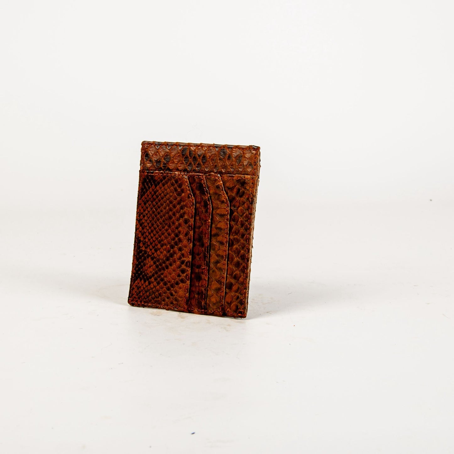 PYTHON LEATHER WALLET LIGHT BROWN