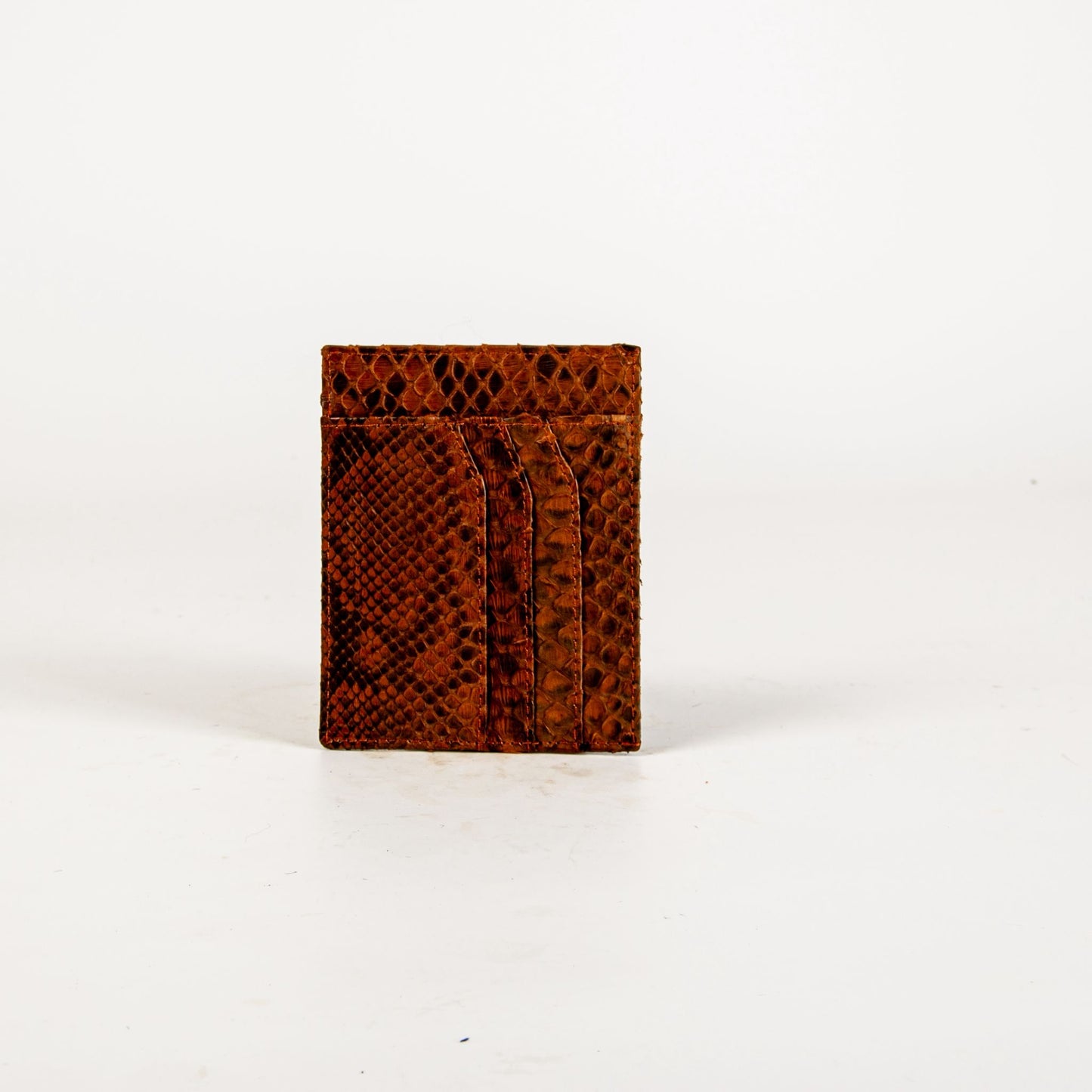 PYTHON LEATHER WALLET LIGHT BROWN