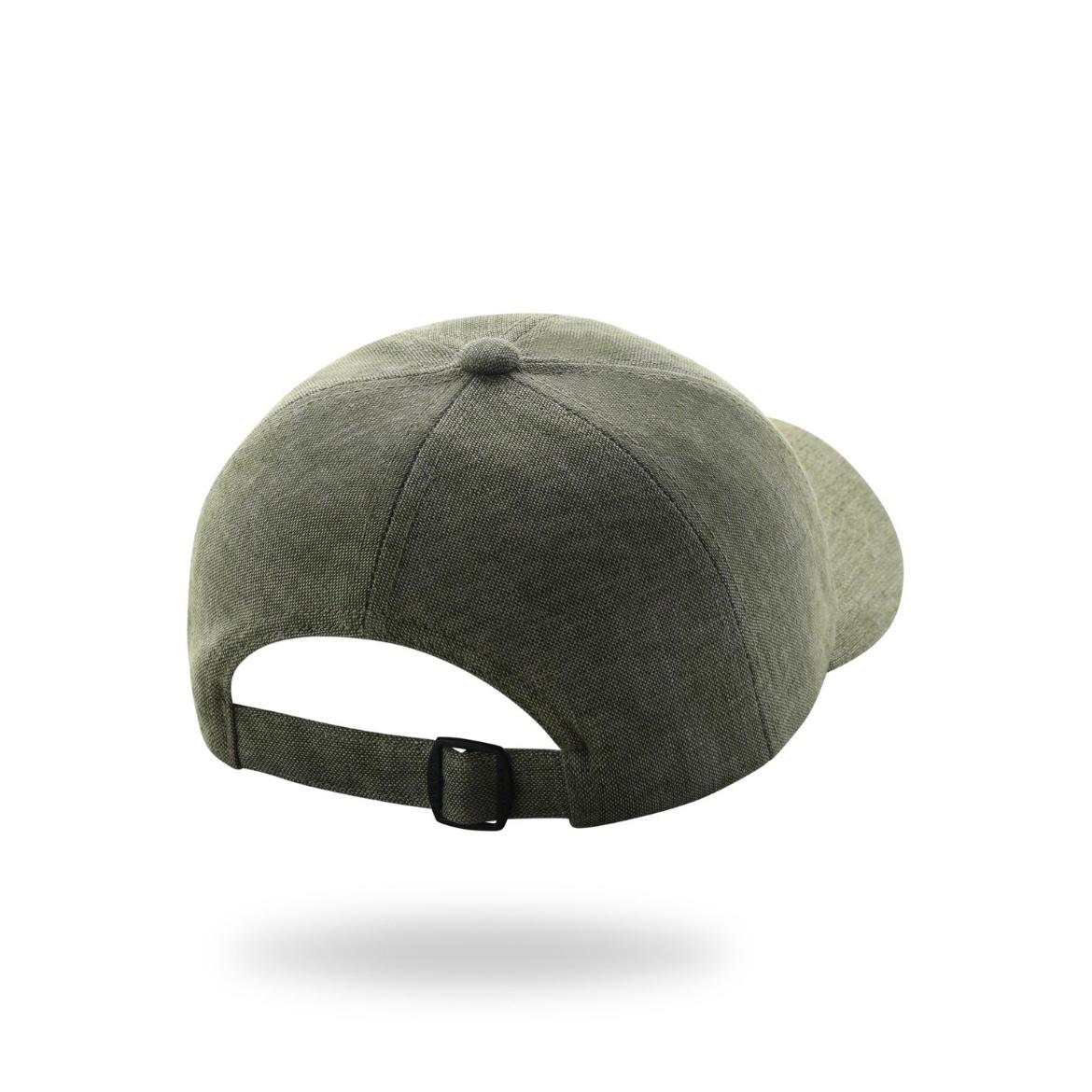 OLIVE GREEN LINEN CAP