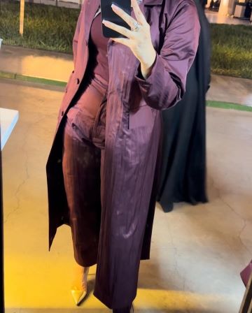 MARRON SET بدلة عنابية