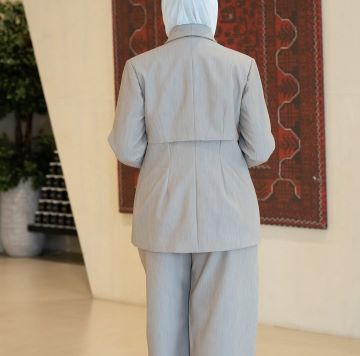 CLOTHEY FORMAL SUIT BEIGE مجموعة بليزر