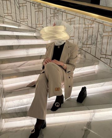 CLOTHEY SUIT BEIGE SET مجموعة بليزر