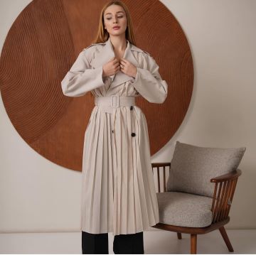 KUTS LONG TRENCH DRESS معطف ترنش