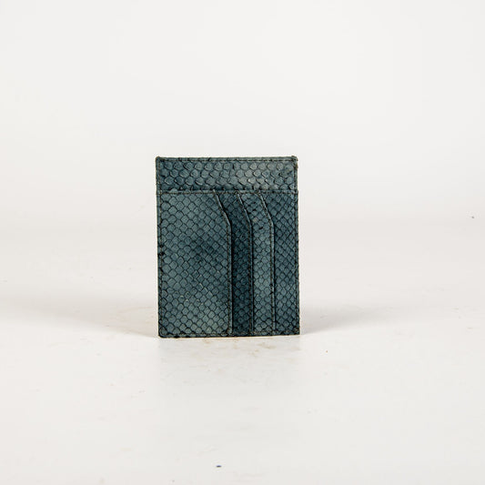 PYTHON LEATHER OCEAN BLUE